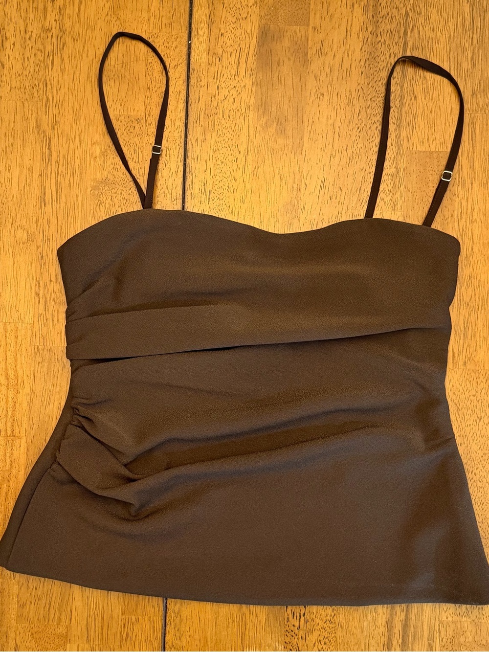 Abercrombie & Fitch Brown Cowl Neck Draped Cami Top Size M - Picture 1 of 14